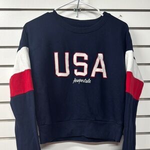 Aeropostale Women's Navy USA Sweatshirt size medium